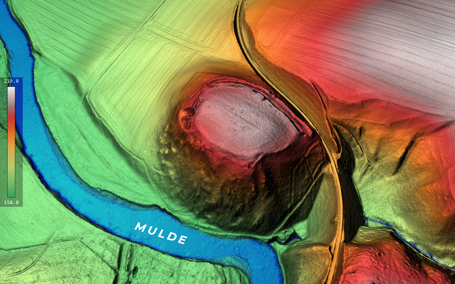 Colorierter 3D-Scan Fischheimer Borstel